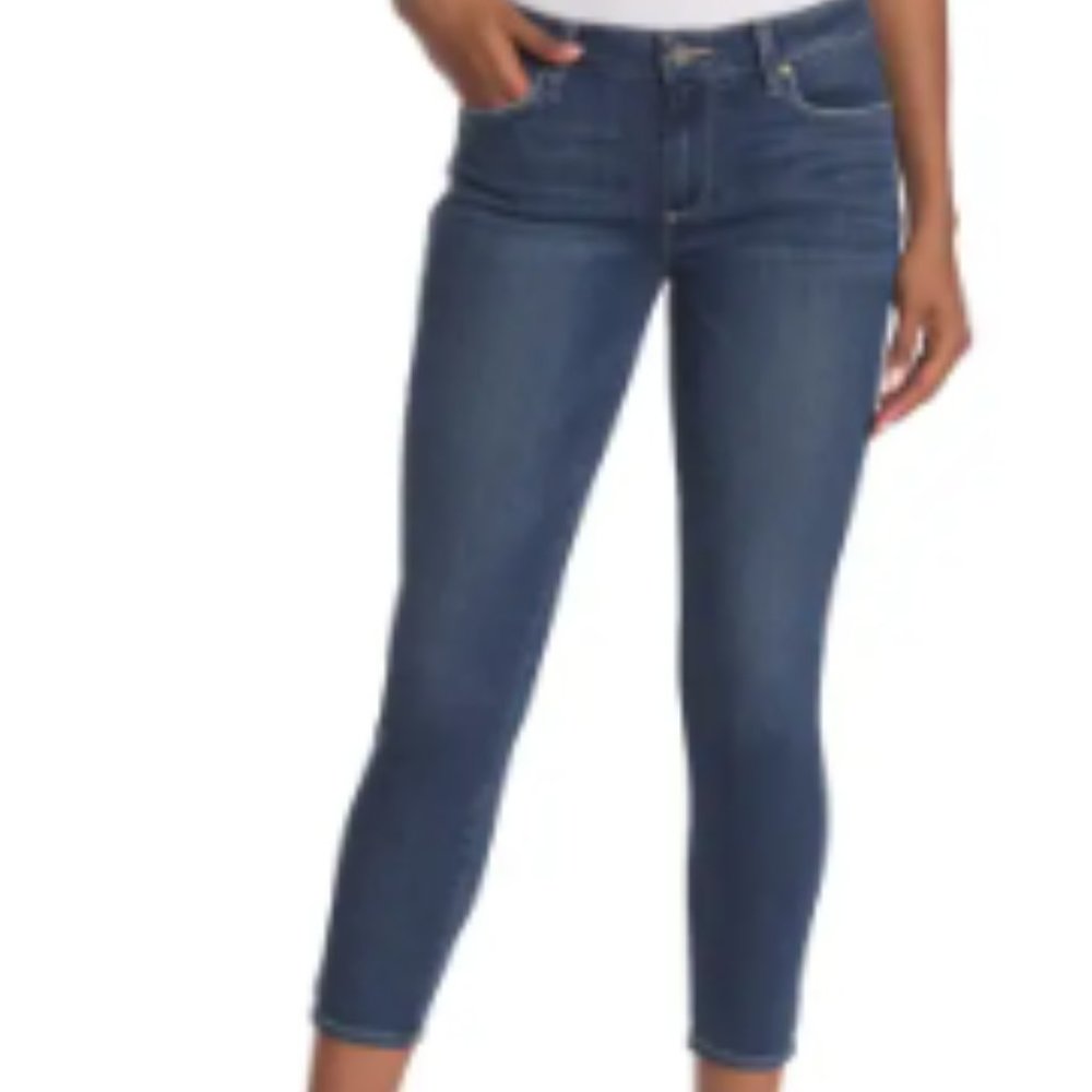 PAIGE Verdugo Crop Skinny Jean in Lenya Distressed